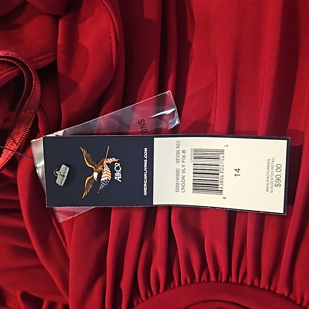 American Living Deep Red Sleeveless Dress - Picture 4 of 5